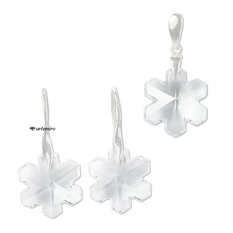 komplet-srebrnej-bizuterii-swarovski-w-ksztalcie-sniezynek-krysztalowe-kolczyki-zawieszka-arte202-zdj1 komplet srebrnej biżuterii swarovski kryształowe śnieżynki snowflake
