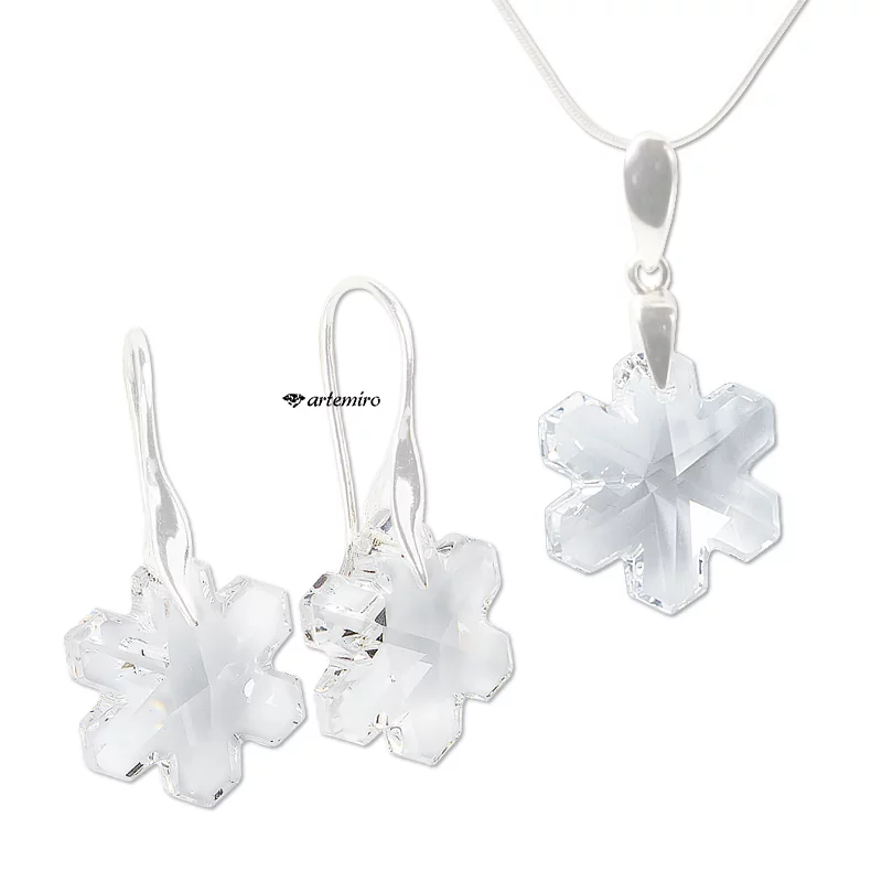 komplet-srebrnej-bizuterii-swarovski-w-ksztalcie-sniezynek-krysztalowe-kolczyki-zawieszka-arte202-zdj3 komplet srebrnej biżuterii swarovski kryształowe śnieżynki snowflake