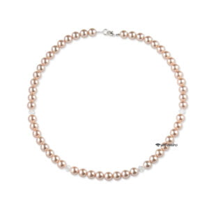 Naszyjnik z pereł Swarovski Crystal Peach Pearl